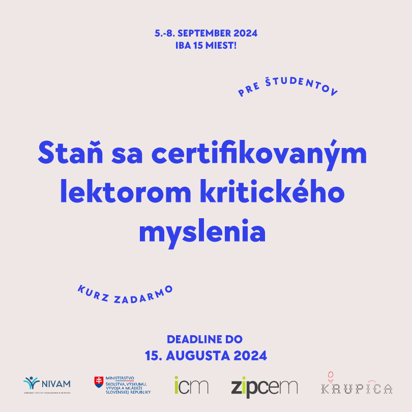 lektor kritickeho myslenia