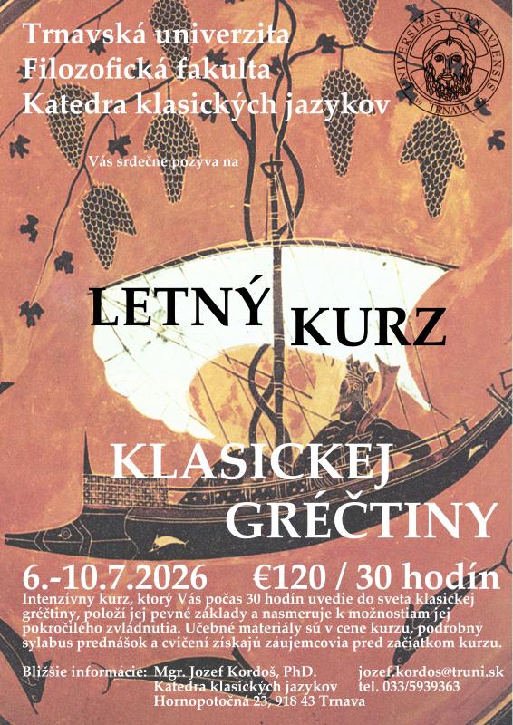 Letný kurz klasickej gréčtiny