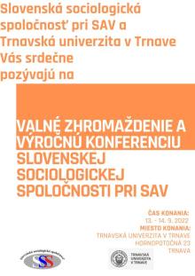 Valné zhromaždenie a výročná konferencia Slovenskej sociologickej spoločnosti